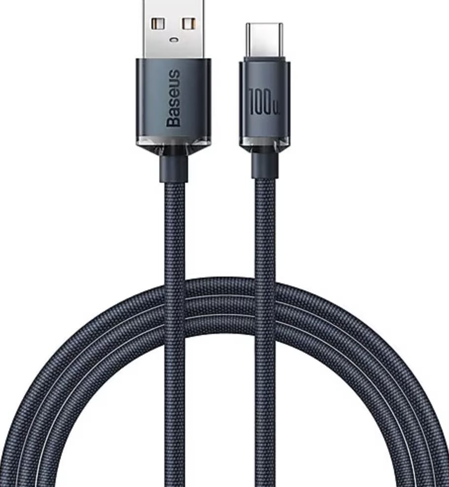 Baseus Crystal Shine 1.2 m USB to Type-C Hızlı Şarj Kablosu